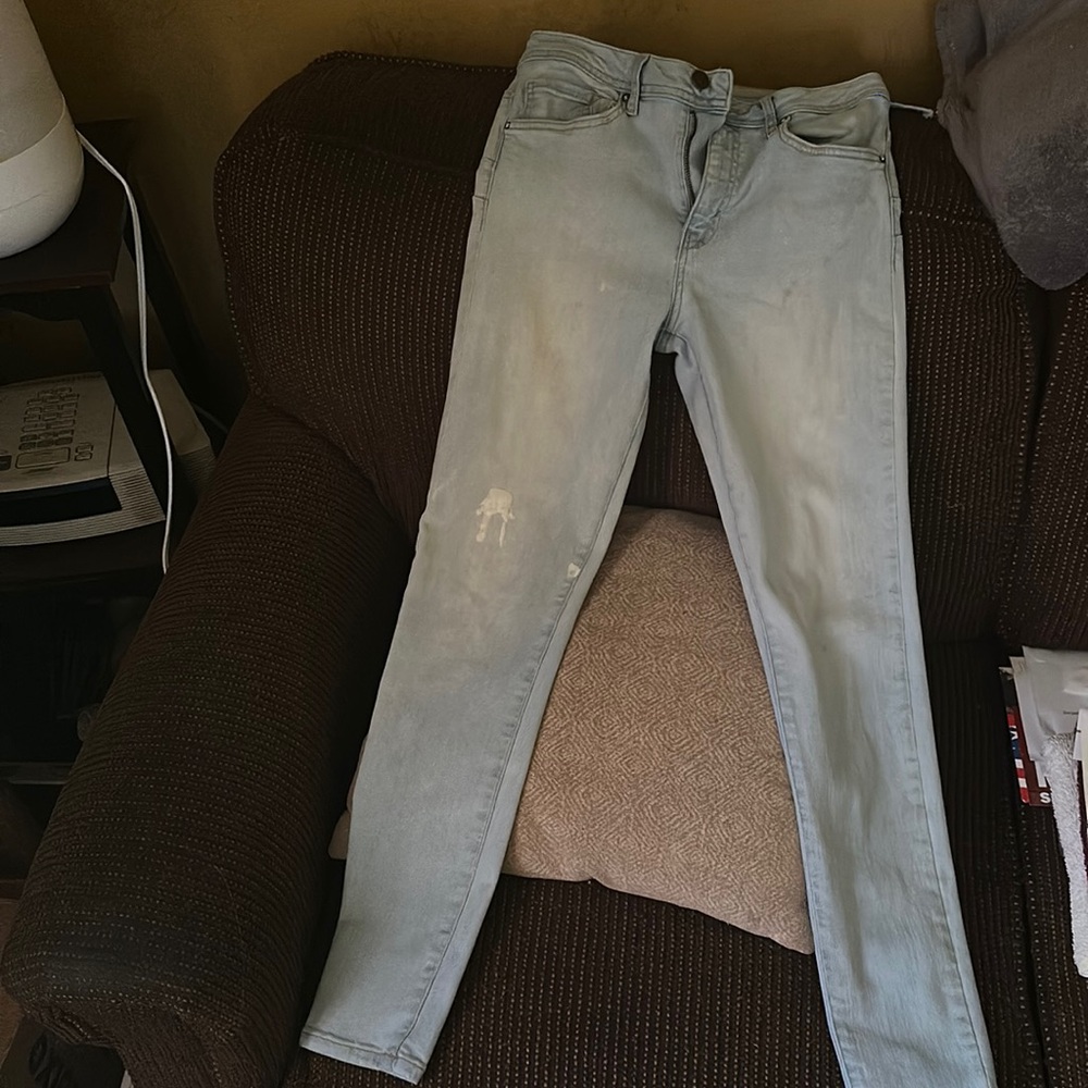 worn jeans
